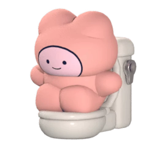 🚽 Стикер «KUMADOMO» для Telegram