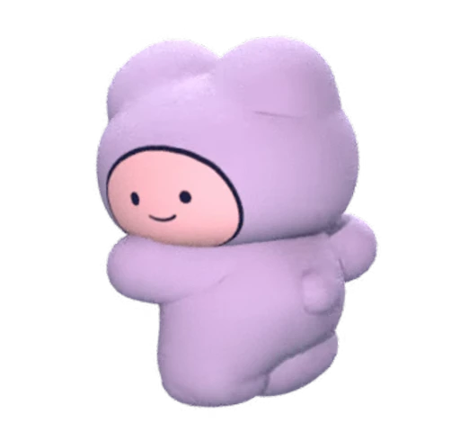 🫥 Стикер «KUMADOMO» для Telegram