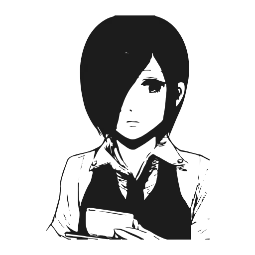 😒 Эмодзи «tokyo ghoul» для Telegram