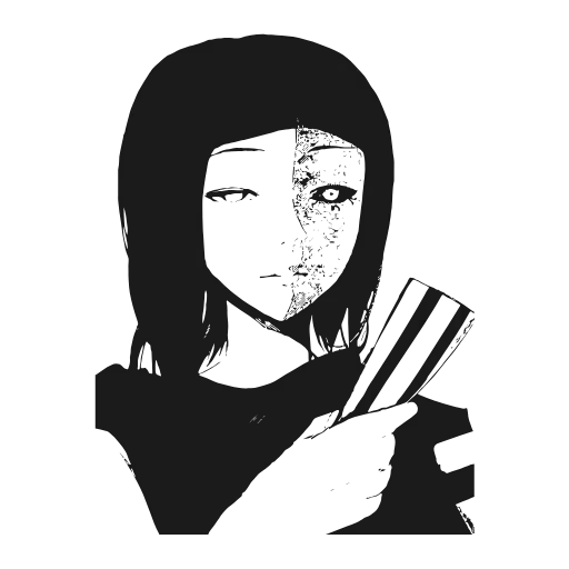 😒 Эмодзи «tokyo ghoul» для Telegram