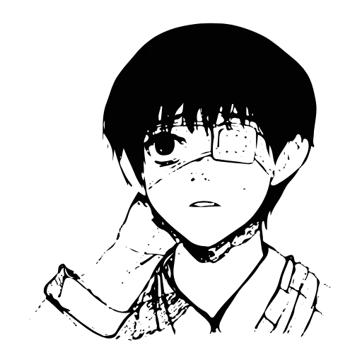 🥺 Эмодзи «tokyo ghoul» для Telegram