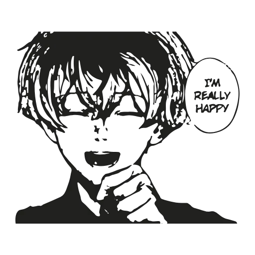 😒 Эмодзи «tokyo ghoul» для Telegram