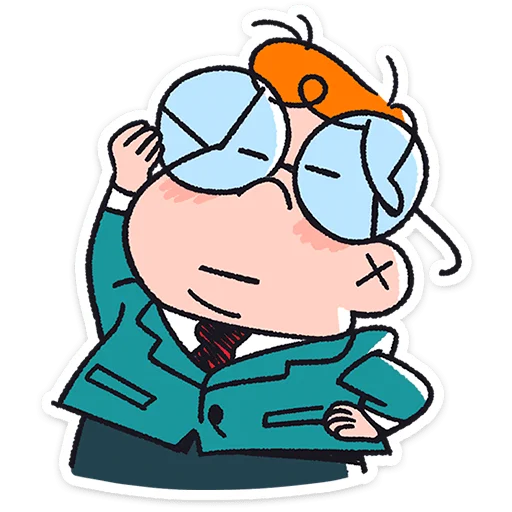 🤓 Стикер «Толя» для Telegram