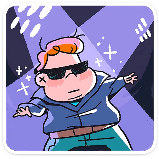 😎 Стикер «Толя» для Telegram