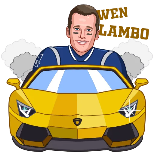 🥳 Стикер «Tom Brady Inu» для Telegram