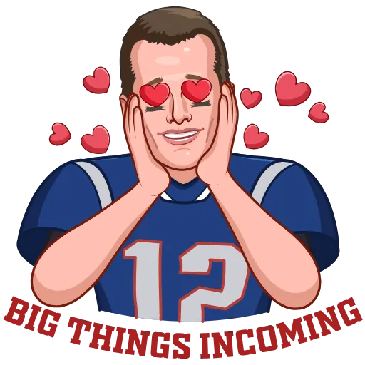 😍 Стикер «Tom Brady Inu» для Telegram