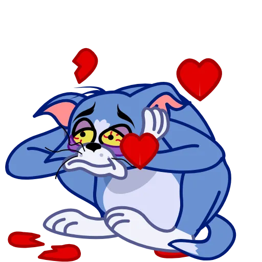 💔 Эмодзи «Tom & Jerry» для Telegram