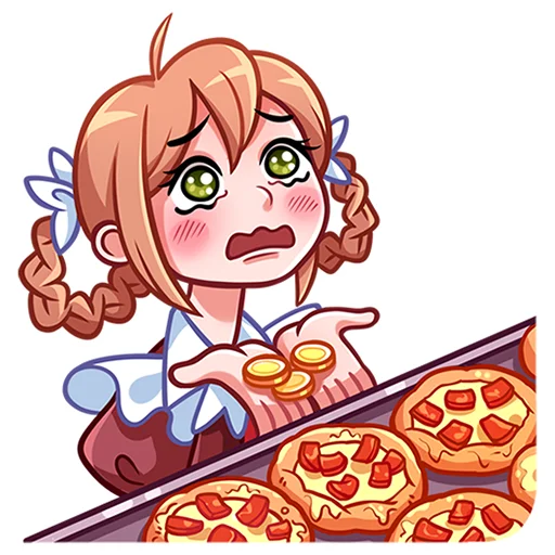 🍕 Стикер «Томочка без надписей» для Telegram