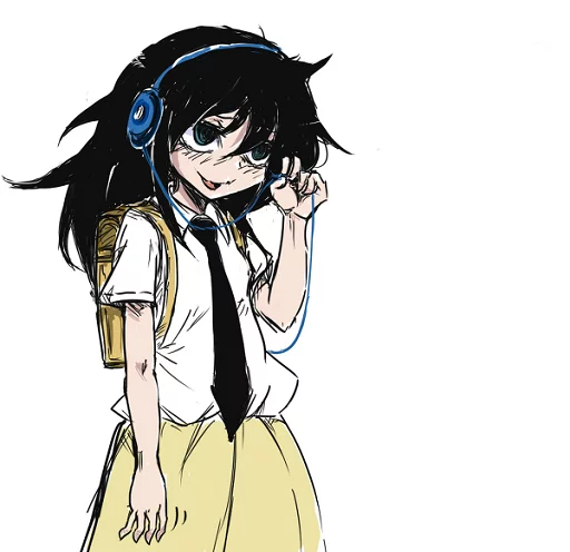 Стикерпак Tomoko Kuroki для Telegram — скачать