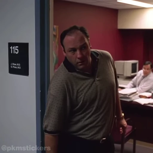 😶‍🌫️ Стикер «Tony Soprano» для Telegram