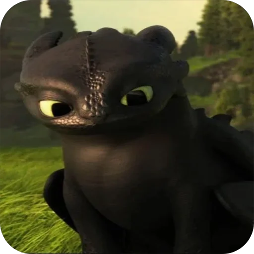 😔 Стикер «Toothless» для Telegram