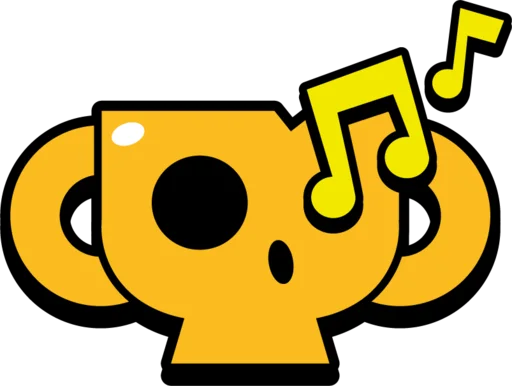 🎶 Стикер «Крутые бравл значки» для Telegram