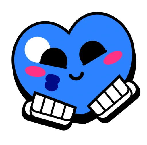 💙 Стикер «Крутые бравл значки» для Telegram
