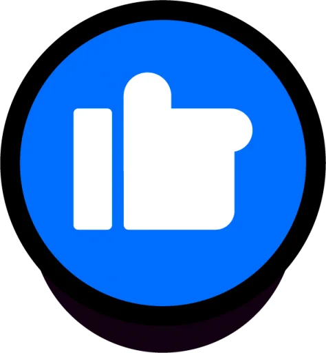 👍 Стикер «Крутые бравл значки» для Telegram