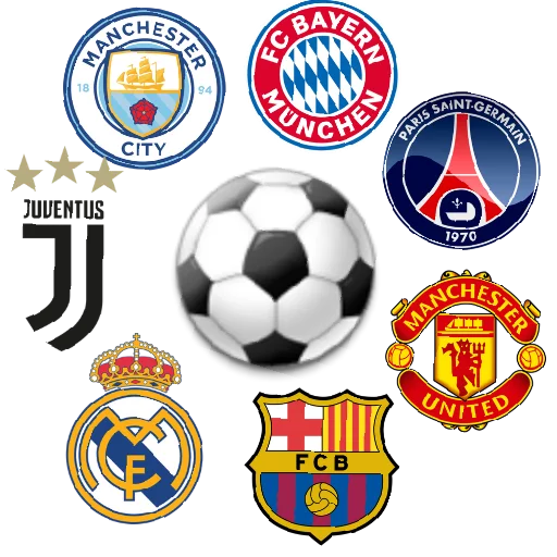 Стикерпак TOP FOOTBALL CLUBS для Telegram — скачать
