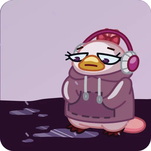 😔 Эмодзи «Топуля» для Telegram