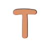 🤎 Эмодзи «Бежевые буквы, иконки» для Telegram