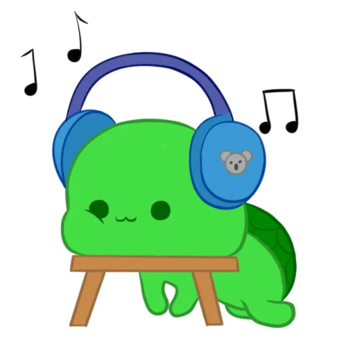 🎧 Стикер «Черепашка и Коала» для Telegram