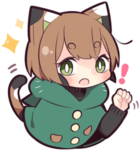 Стикерпак Tortoiseshell Kitten (3) для Telegram — скачать