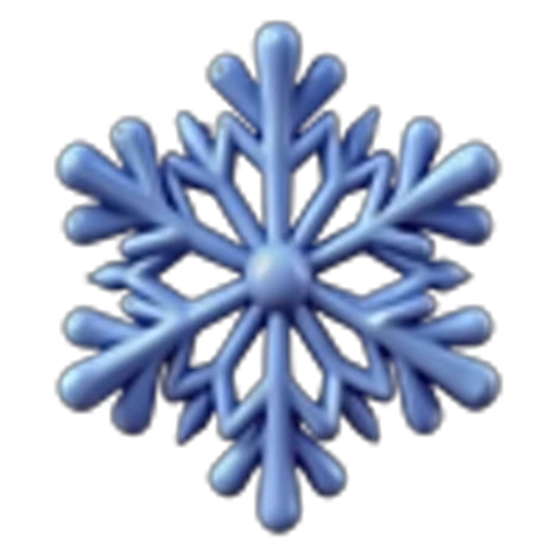 ❄️ Эмодзи «Снежинки» для Telegram
