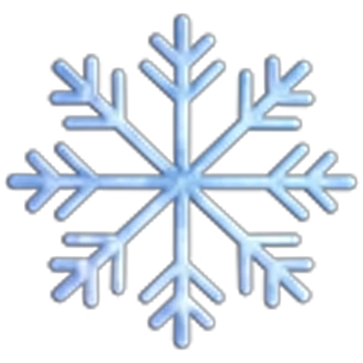 ❄️ Эмодзи «Снежинки» для Telegram