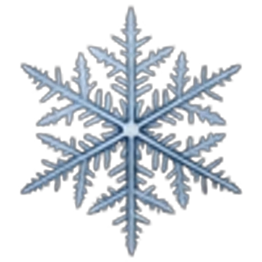 ❄️ Эмодзи «Снежинки» для Telegram