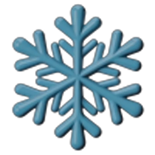 ❄️ Эмодзи «Снежинки» для Telegram