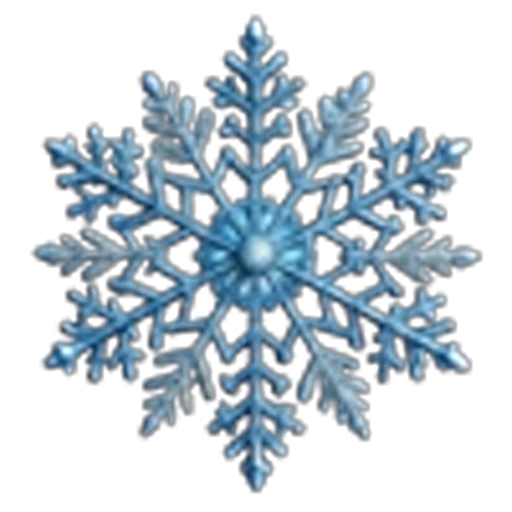 ❄️ Эмодзи «Снежинки» для Telegram