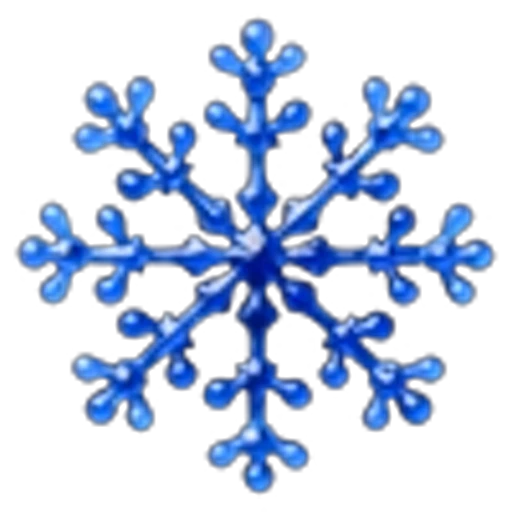 ❄️ Эмодзи «Снежинки» для Telegram