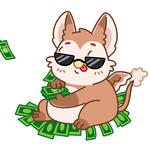 🤑 Стикер «Тото» для Telegram