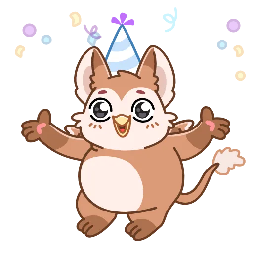 🥳 Стикер «Тото» для Telegram