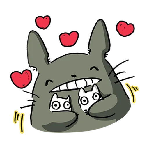 Стикерпак Tottoro Style для Telegram — скачать