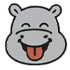 😝 Эмодзи «Бегемот» для Telegram