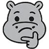 🤔 Эмодзи «Бегемот» для Telegram