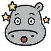 😵 Эмодзи «Бегемот» для Telegram