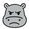 😠 Эмодзи «Бегемот» для Telegram