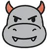 😈 Эмодзи «Бегемот» для Telegram