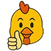 Эмодзи Цыпа для Telegram — скачать