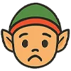 ☹️ Эмодзи «Эльф» для Telegram