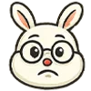 🤓 Эмодзи «Крутой зайчик» для Telegram