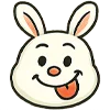 Стикерпак Крутой зайчик для Telegram