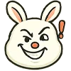 ❗️ Эмодзи «Крутой зайчик» для Telegram