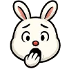 🫢 Эмодзи «Крутой зайчик» для Telegram