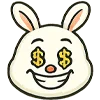 🤑 Эмодзи «Крутой зайчик» для Telegram