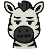 🤐 Эмодзи «Зебра» для Telegram