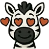 😍 Эмодзи «Зебра» для Telegram