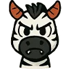😈 Эмодзи «Зебра» для Telegram