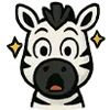 🤩 Эмодзи «Зебра» для Telegram