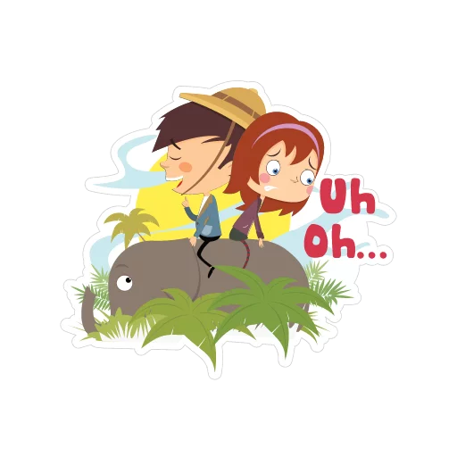 Стикерпак Travelling with love для Telegram — скачать