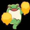 🥳 Эмодзи «Tree Frog» для Telegram